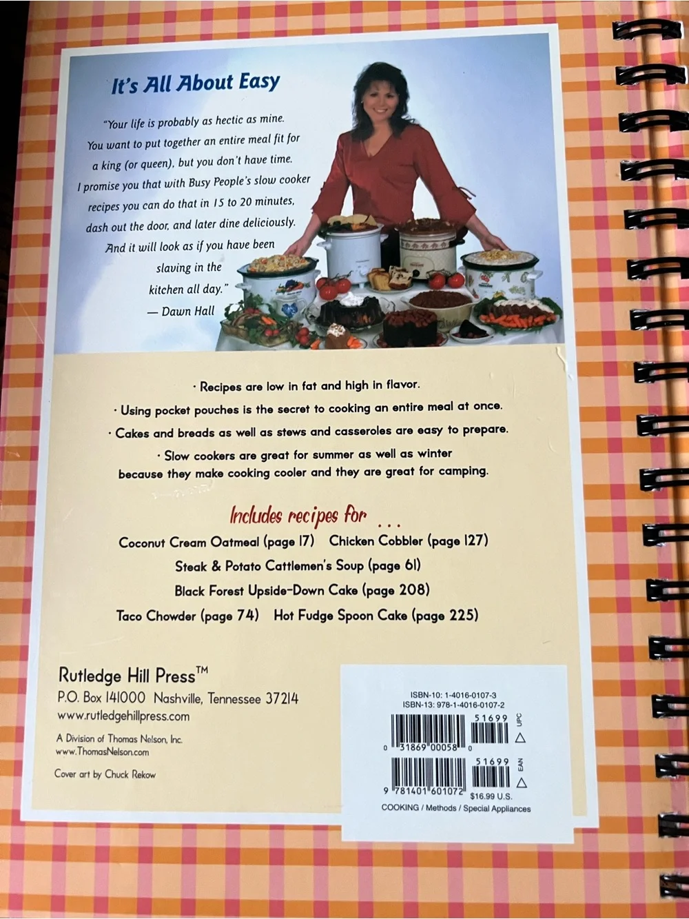 Slow Cooker Cookbook - Orange Cover and Family Circle Cookbook